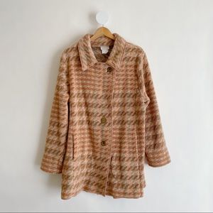 Linda Lundstrom • Plaid Houndstooth Sherpa Jacket